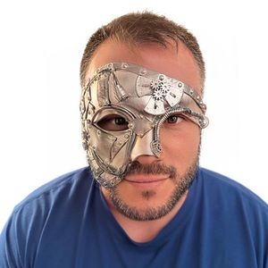 Masquerade mask. Silver.